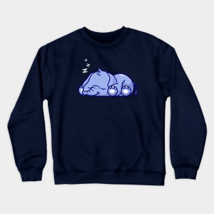 Cute Elephant Sleeping Cartoon Crewneck Sweatshirt